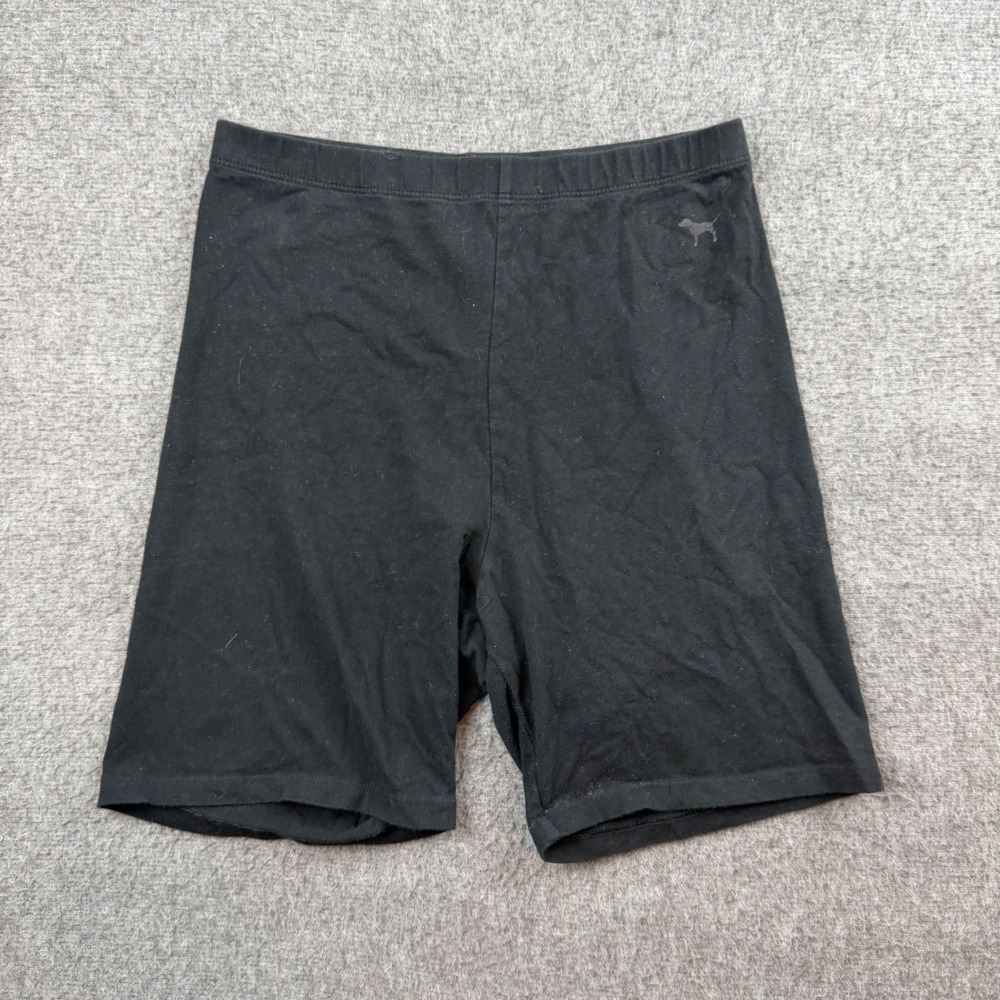 PINK Victoria's Secret Yoga Shorts Women's Small Black Bike Athletic 393976-7KE